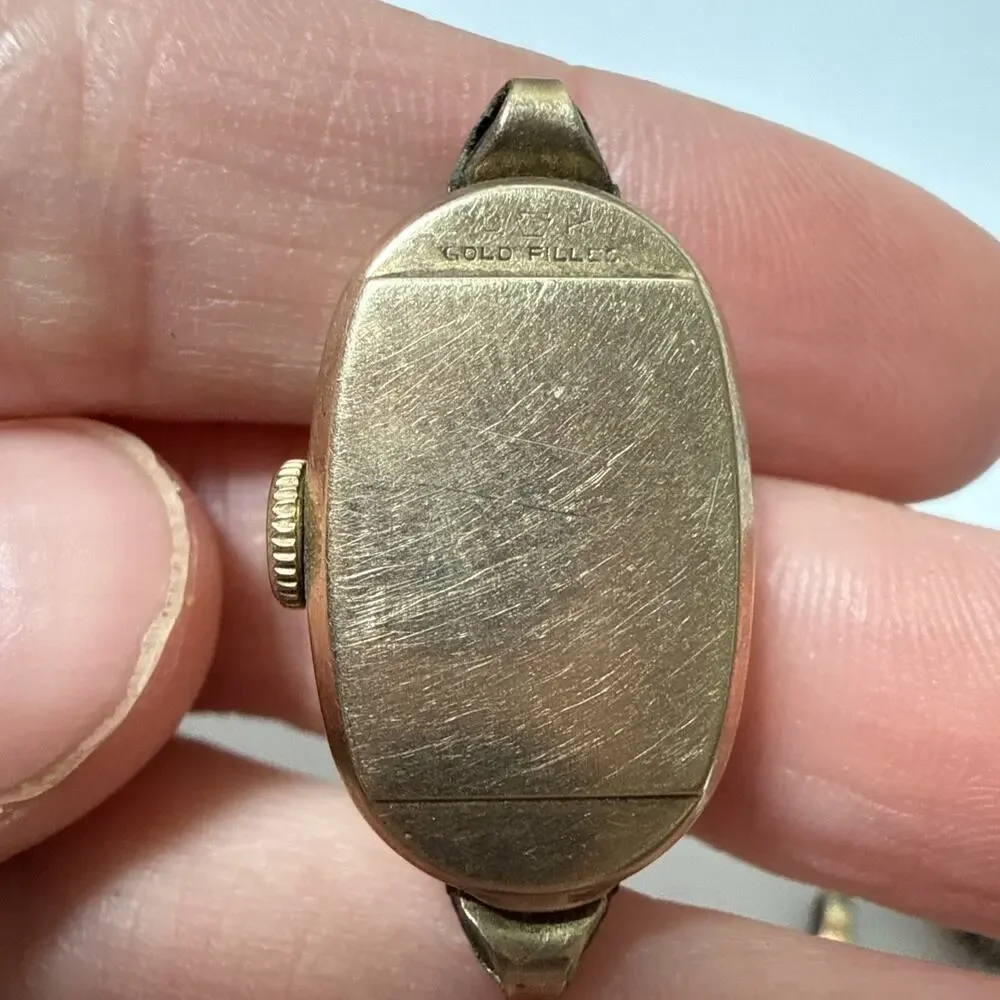 Vintage 5 Mechanical Wind-Up Watch Parts, Bulova, Lido,Ribaux, Elgin L2